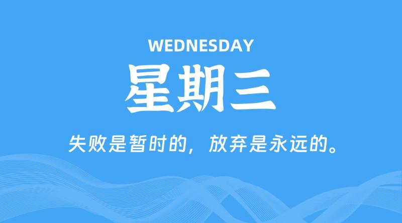 01月01日，星期三, 每天60秒读懂全世界！-科德博客